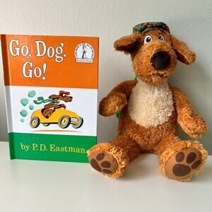 Kohl’s Cares Go Dog Go Stuffed Character Realistic Push and Book by PD Eastman